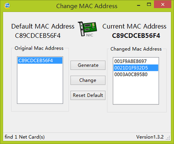Imagen 0 para Change MAC Address