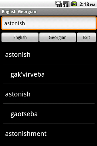 Image 1 for English Georgian Dictiona…