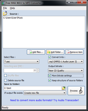 Imagen 0 para Free M4A WAV to MP3 Audio…