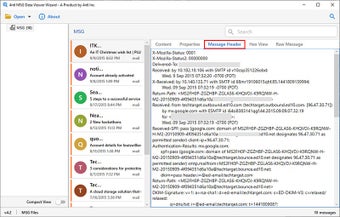 Image 0 for 4n6 MSG Data Viewer