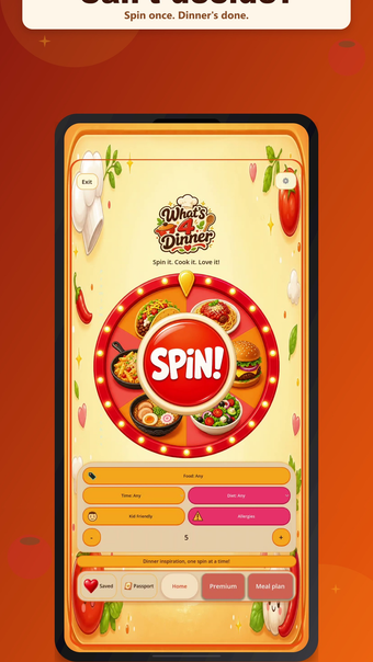 Imagen 0 para What's 4 Dinner: Spin & C…