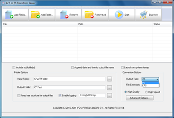 Imagen 0 para AFP2PS Transform Server