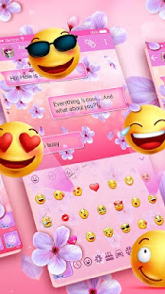 Image 3 for Beautiful SMS Keyboard Th…