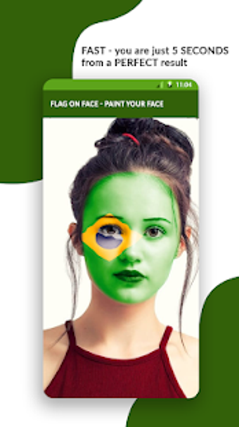 Imagen 2 para Flag Face App Free: Paint…