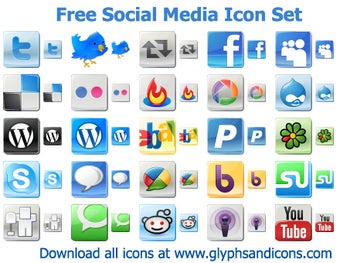 Imagen 0 para Free Social Media Icon Se…