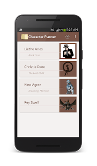 Image 1 for Character Story Planner
