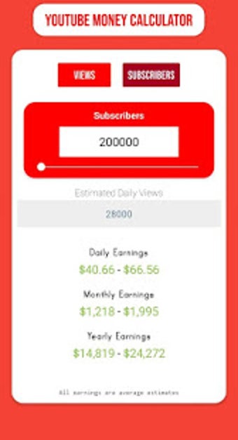 Image 0 for YouTuber Money Calculator…