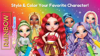Image 0 for Rainbow High: Coloring Ga…