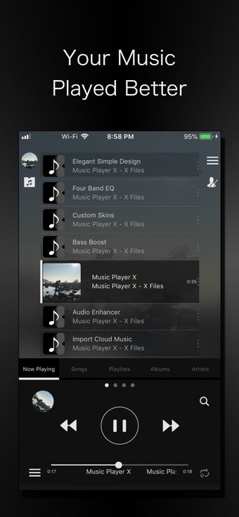 Image 2 for Music Player X - MP3 EQ B…
