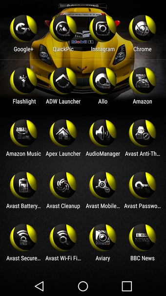 Image 3 for Orbzz Yellow Icon Pack