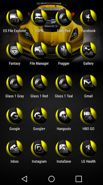 Image 1 for Orbzz Yellow Icon Pack
