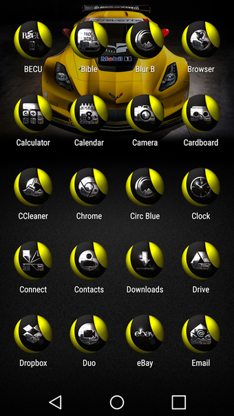 Image 2 for Orbzz Yellow Icon Pack
