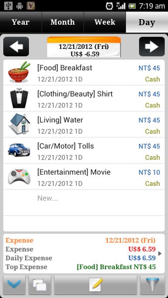 Image 0 for AndroMoney Pro