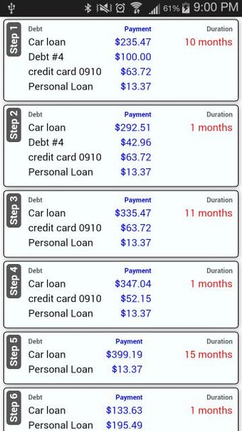 Imagen 1 para Debt Payoff Planner