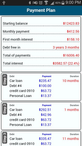 Imagen 1 para Debt Payoff Planner
