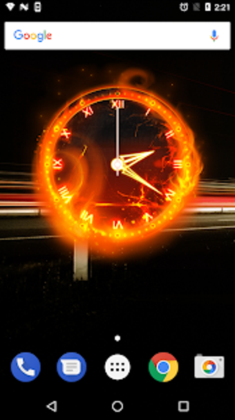 Image 2 for Fire Clock Analog Widget