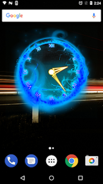 Image 1 for Fire Clock Analog Widget