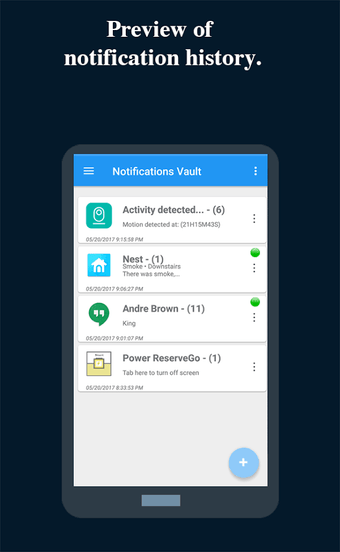 Image 1 for Notification History Save…