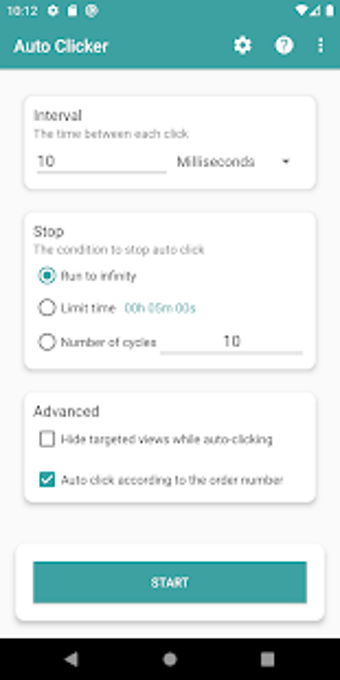 Imagen 2 para Auto Clicker Lite