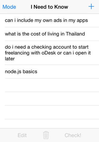 Image 0 for I Need to Know - A list o…