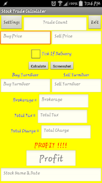 Image 0 for Stock Trading Calculator