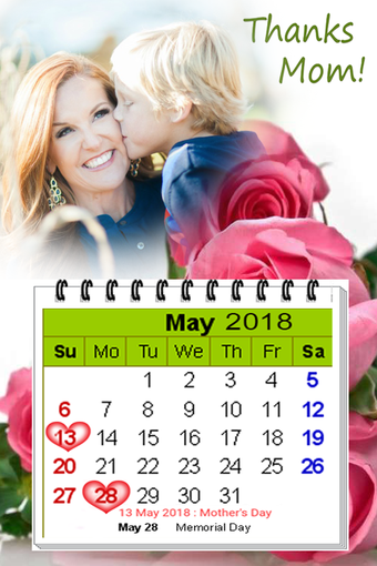 Imagen 3 para Calendar Photo Frame 2019