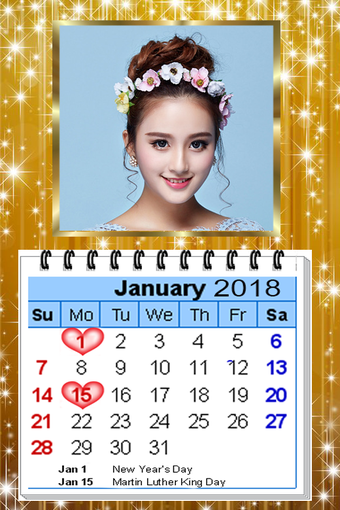 Imagen 1 para Calendar Photo Frame 2019