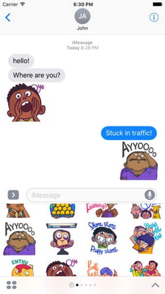 Image 1 for Chumbak Expressions Stick…