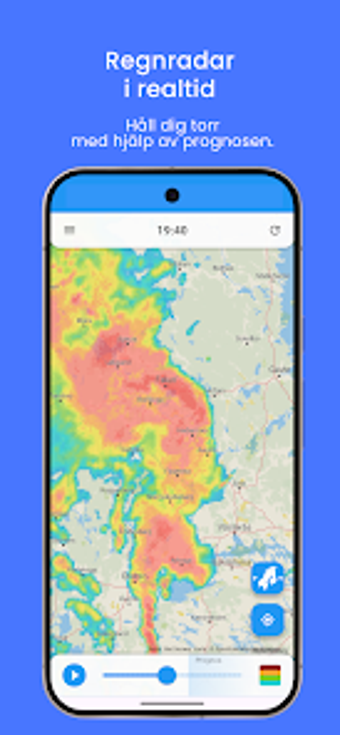 Image 0 for Regnradar - med prognos