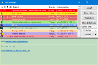 Image 0 for Calendarscope