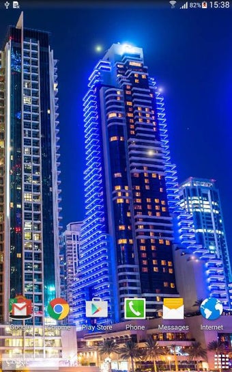 Imagen 2 para Dubai Night Live Wallpape…