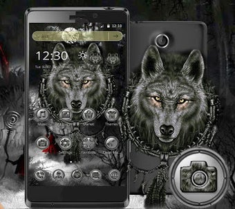 Image 3 for Black Wolf Launcher Theme