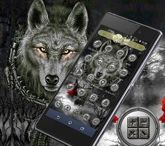 Image 1 for Black Wolf Launcher Theme