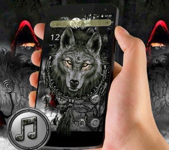 Image 2 for Black Wolf Launcher Theme