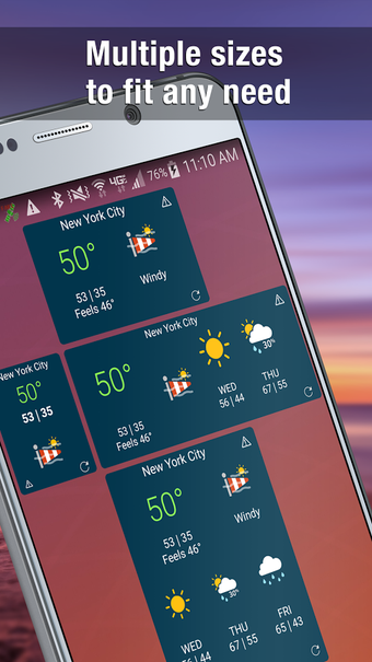 Imagen 3 para WeatherBug Widget
