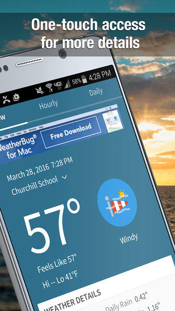 Imagen 1 para WeatherBug Widget