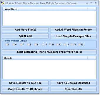 Image 0 for MS Word Extract Phone Num…
