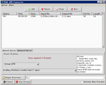 Image 0 for FLAC APE Converter