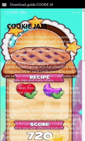 Imagen 1 para Download guide COOKIE JAM…