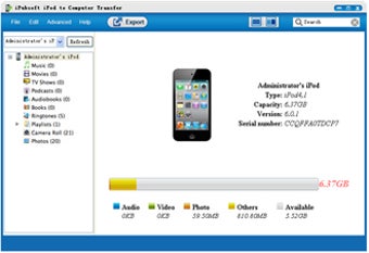 Image 0 for iPubsoft iPod to Computer…