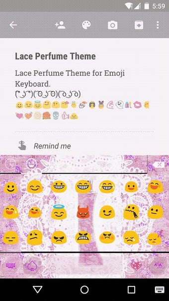 Image 3 for Lace Perfume Emoji Keyboa…