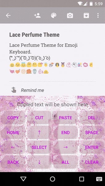 Image 1 for Lace Perfume Emoji Keyboa…