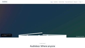 Image 0 for Audiobox by Meta