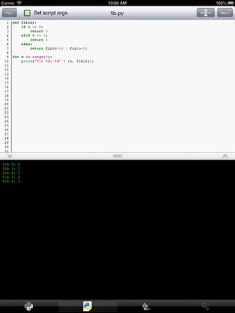 Imagen 2 para Python 3.1 for iOS