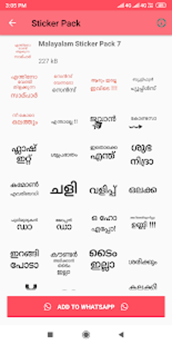 Image 1 for Malayalam Stickers for Wh…