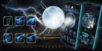 Imagen 1 para Electric Thunder 3D Theme
