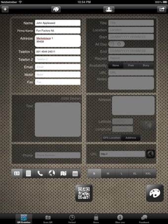 Imagen 0 para QR Code Generate iPad Edi…