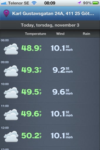 Image 1 for TheWeatherApp