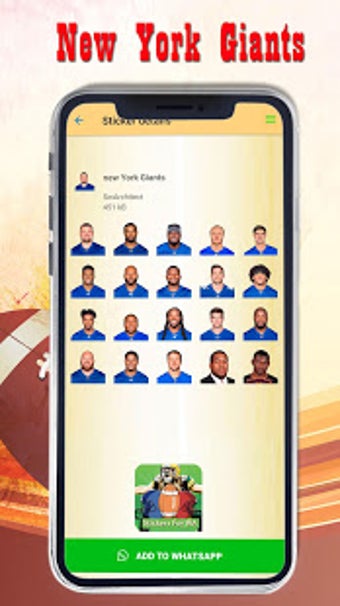 Imagen 3 para American Football Sticker…
