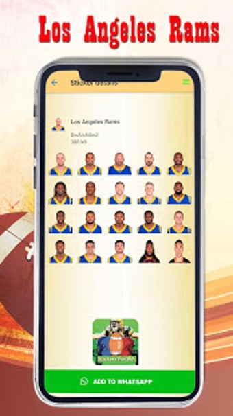 Imagen 0 para American Football Sticker…